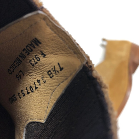 Frye Womens Boots 7.5 B Booties Leather Sand Ankle - Picture 7 of 8